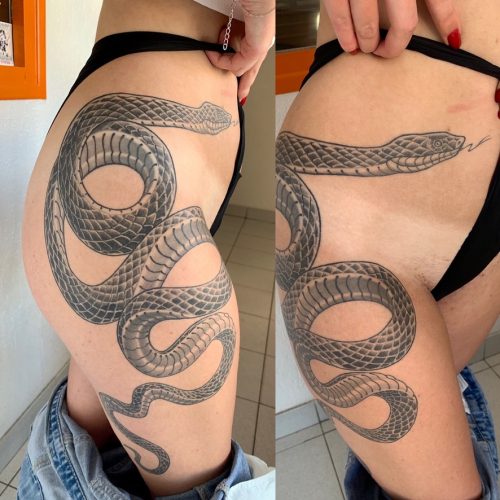 Tattoo serpent ocus picus